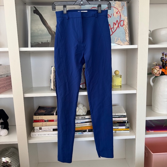 SANDRO PARIS Blue Skinny Ankle Zipper Trouser - Picture 1 of 6